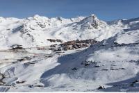 Photo Texture of Background Snowy Mountains